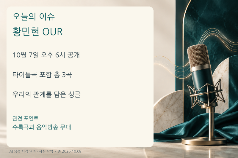 황민현 OUR 공개