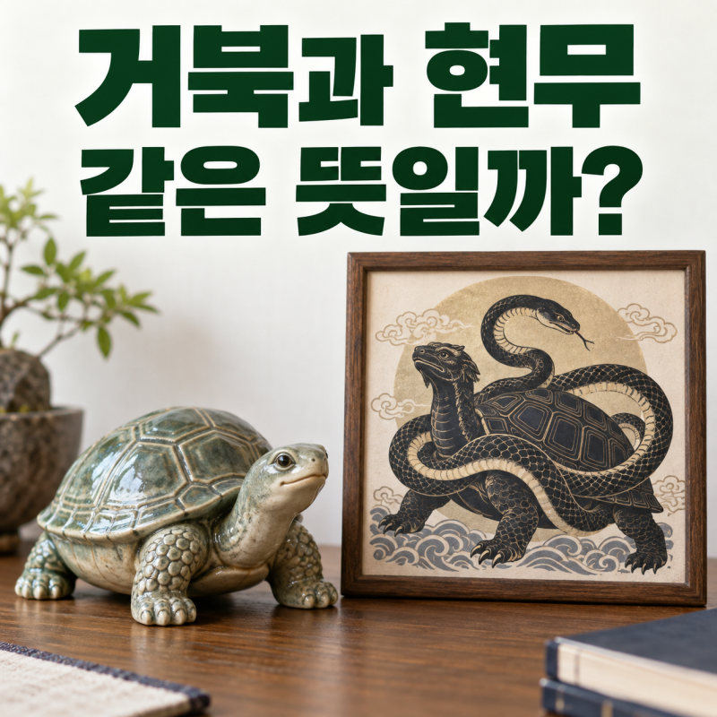 거북 장식은 현무와 같은 걸까? 이름이 비슷해 놓치기 쉬운 차이