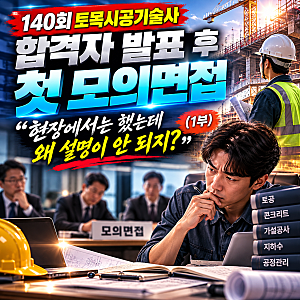 140회 토목시공기술사 합격자 발표 후 첫 모의면접｜“현장에서는 했는데 왜 설명이 안 되지?....