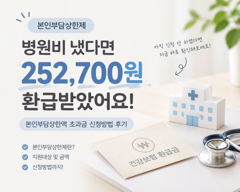 본인부담상한제 의료비 환급, 본인부담상한액 초과금 신청방법 후기
