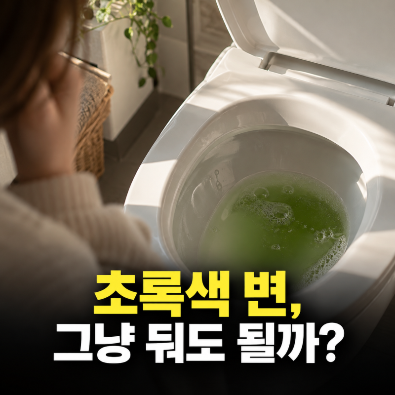 변색깔 초록색변 원인과 확인할 신호