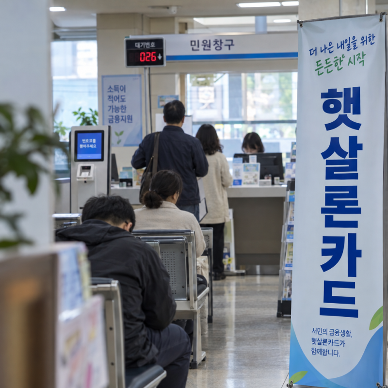 햇살론카드 "최대 300만원 한도" 발급조건과 신청방법 총정리