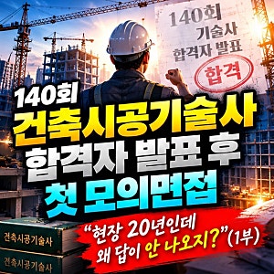 140회 건축시공기술사 합격자 발표 후 첫 모의면접｜“현장 20년인데 왜 답이 안 나오지?”(1....