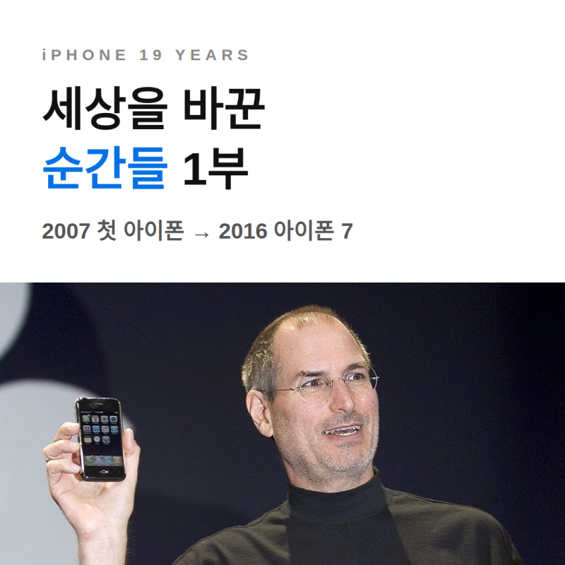 아이폰 19년, 세상을 바꾼 순간들 — 1부