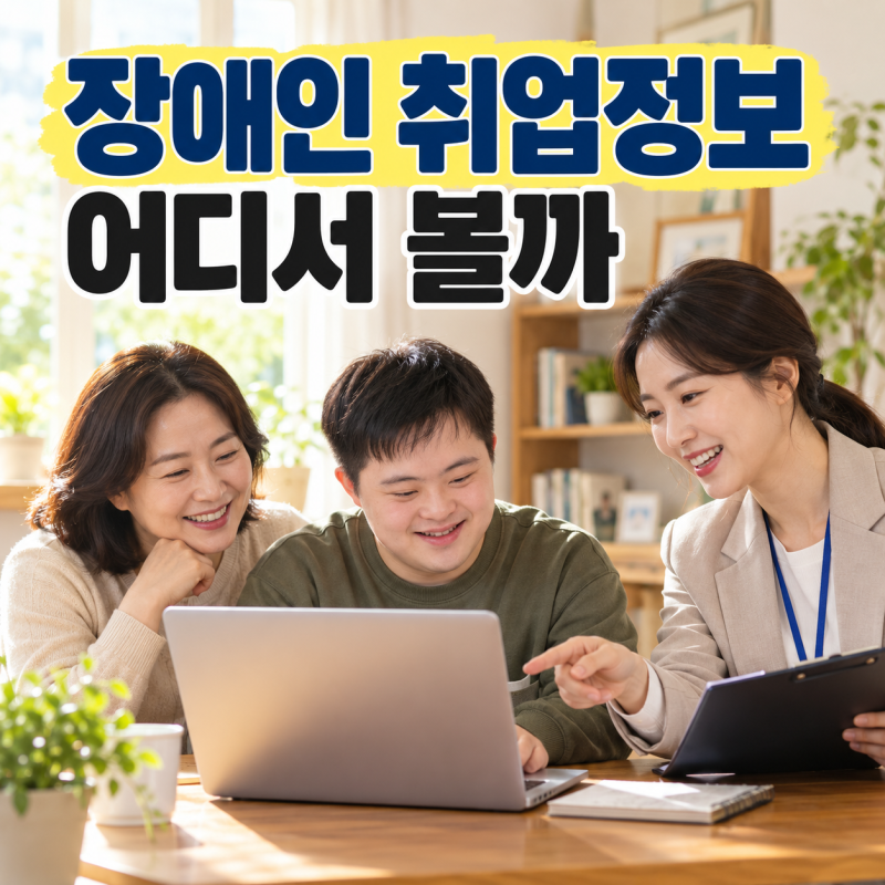 장애인 채용·취업 정보, 가족이 함께 챙겨야 할 이유.