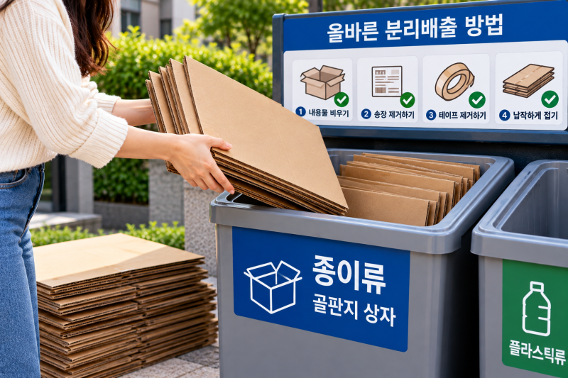 택배 박스 그냥 버리면 안 됩니다｜과태료 송장·테이프 제거부터 분리수거 방법까지