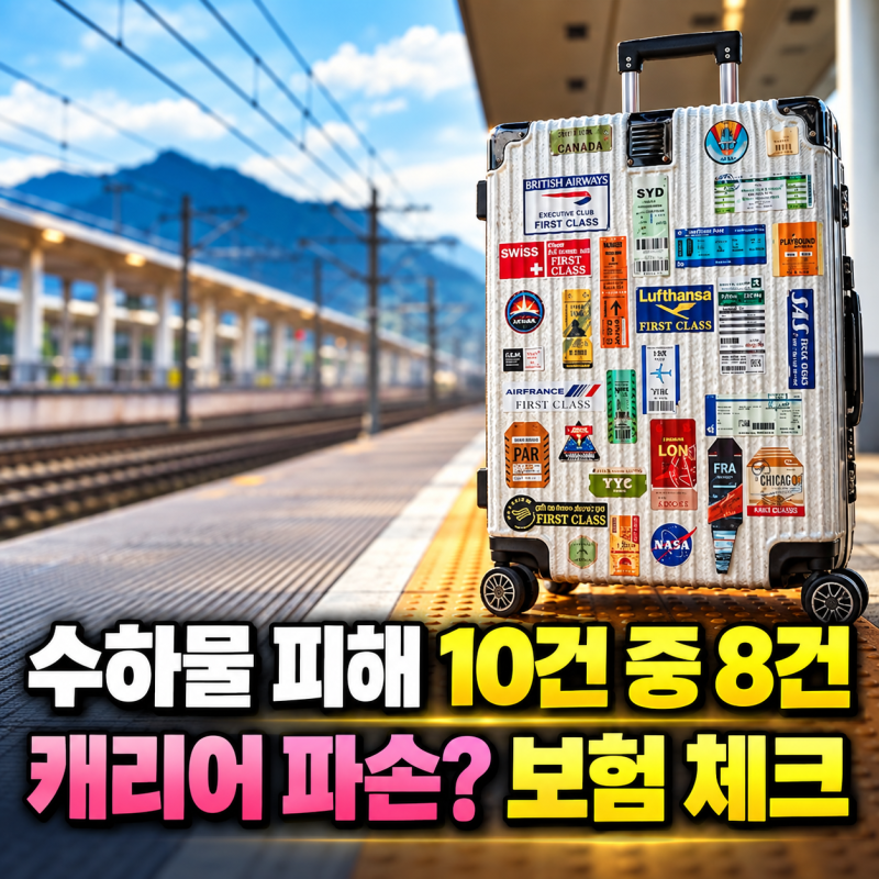 캐리어 파손이 이렇게 많다고? 해외여행 전 보험에서 꼭 봐야 할 3가지