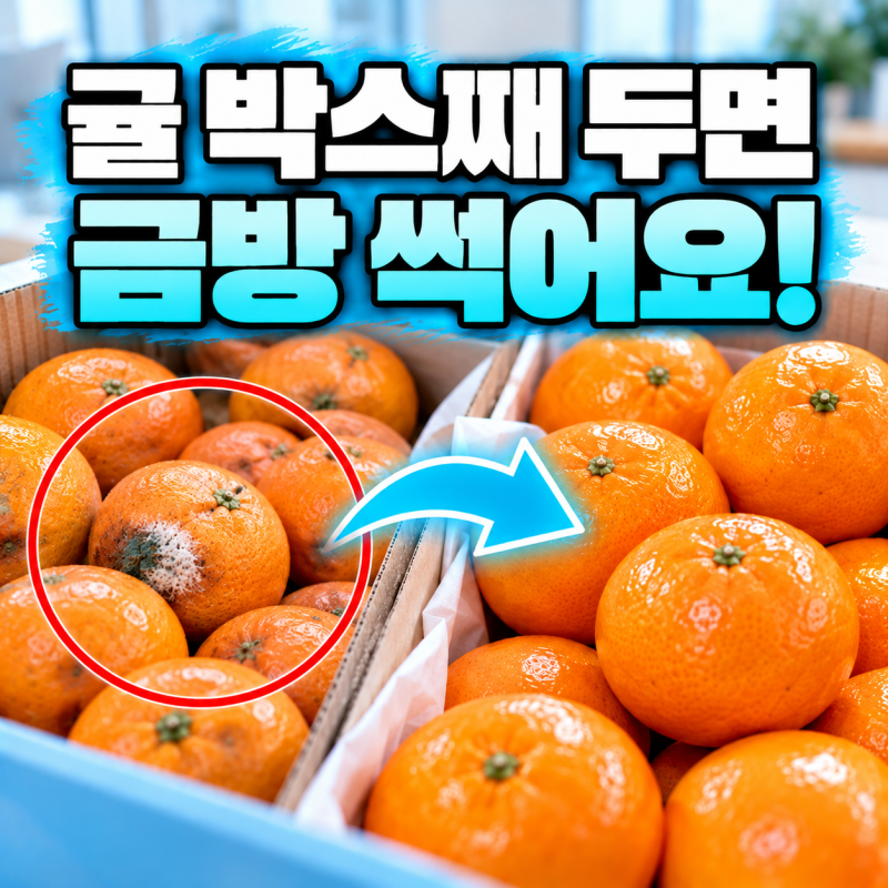 귤 박스째 두면 금방 썩어요! 곰팡이 없이 귤 오래 보관하는 방법