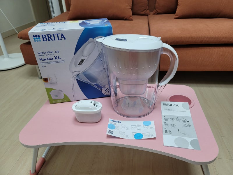 30대 신혼부부의 브리타 정수기 마렐라XL 3.5L 미세플라스틱 생수대신 찐 3달 이용후기