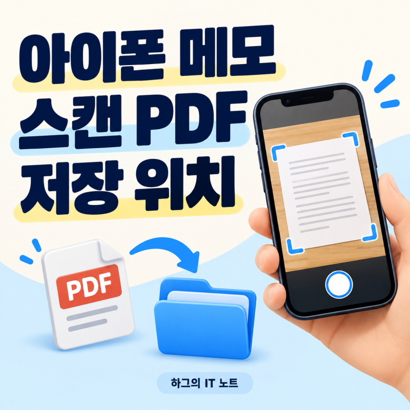 아이폰 메모 스캔 PDF 파일에 저장하는 법, 저장 위치까지 확인해요