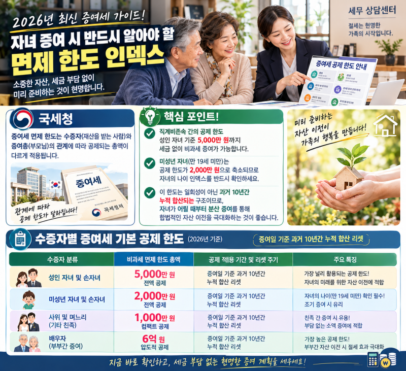 "자식에게 합법적으로 상속하는 부모님 증여세 면제 한도, 10년 주기 비과세 증여 금액 실전 ....