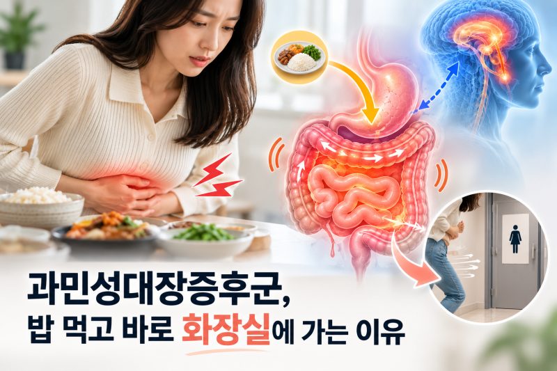 금천구한의원, 과민성대장증후군 밥먹고 바로 화장실에 가는 이유