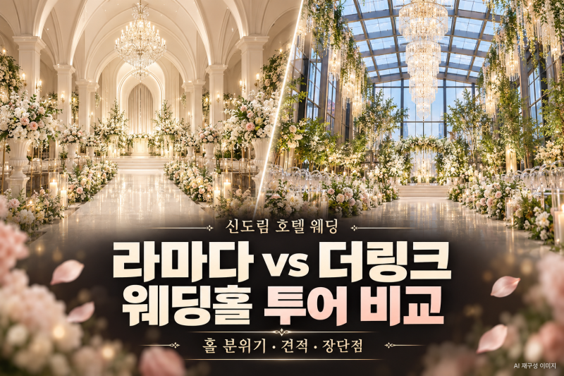 신도림 라마다 · 더링크 웨딩홀 투어 후기｜호텔 예식 분위기와 견적 비교