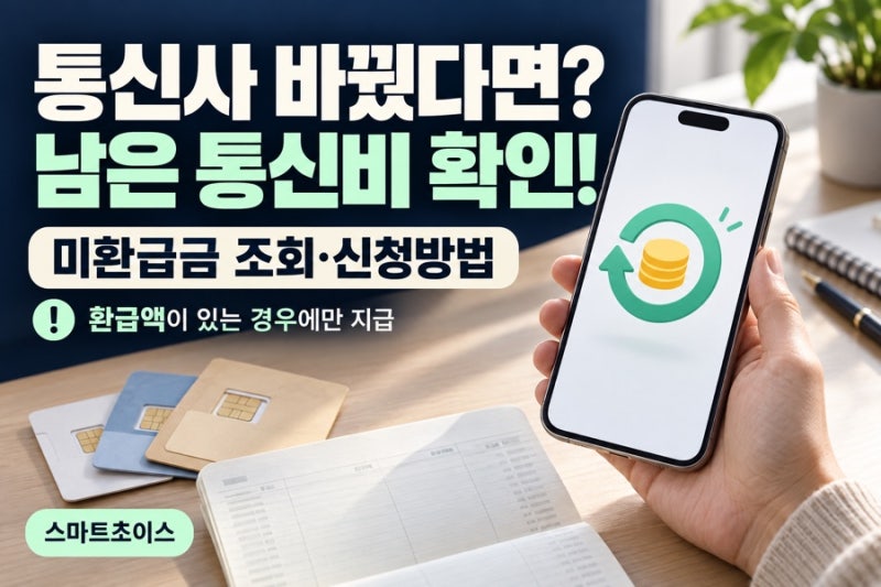 통신사 바꿨다면 확인! 통신비 미환급금 조회·신청방법 총정리