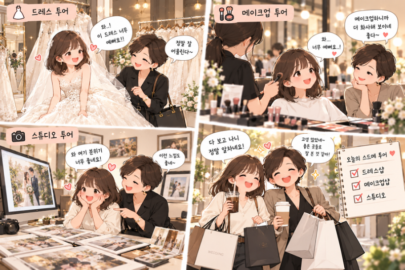 [W.02] 전주 스드메 투어｜웨딩스퀘어 vs 전수현웨딩 직접 상담해본 후기