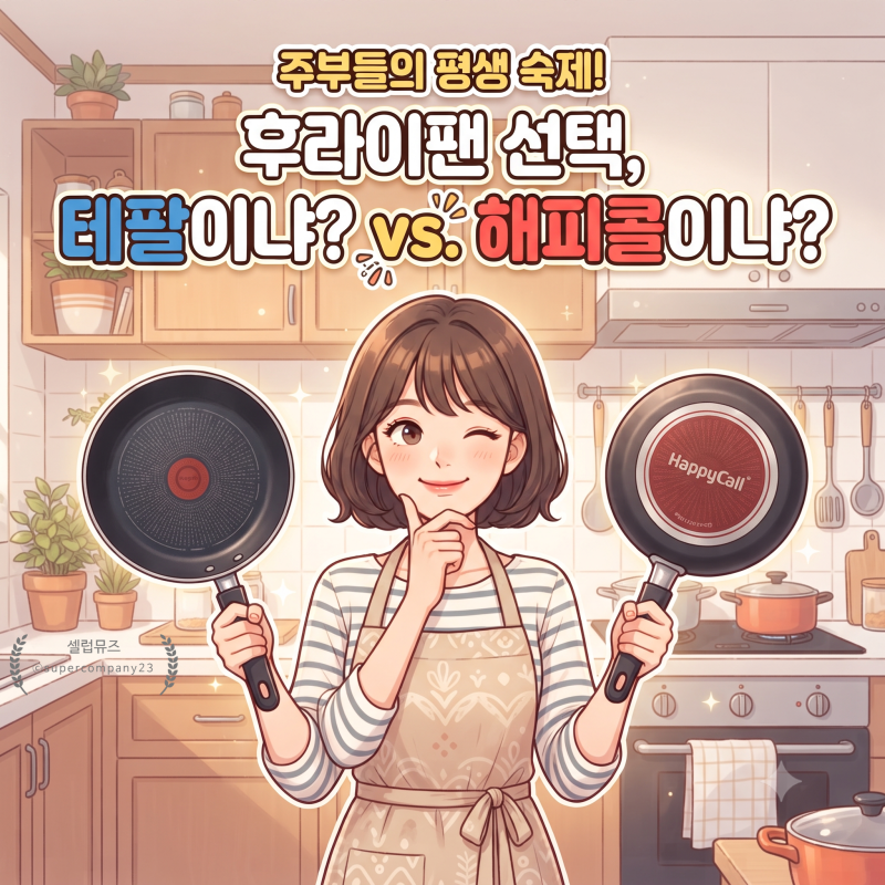 주부들의 평생 숙제! 후라이팬 선택, 해피콜이냐? 테팔이냐?