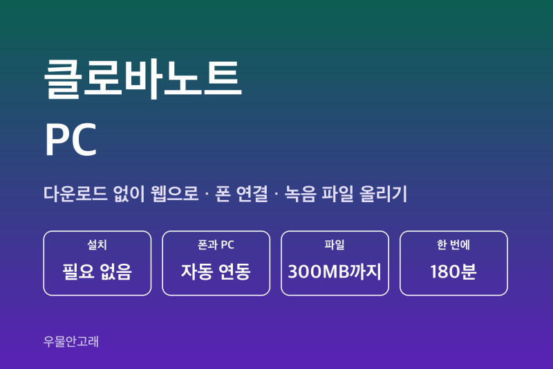 클로바노트 PC | 다운로드 없이 쓰는 법, 폰 연결부터 녹음 파일 올리기까지