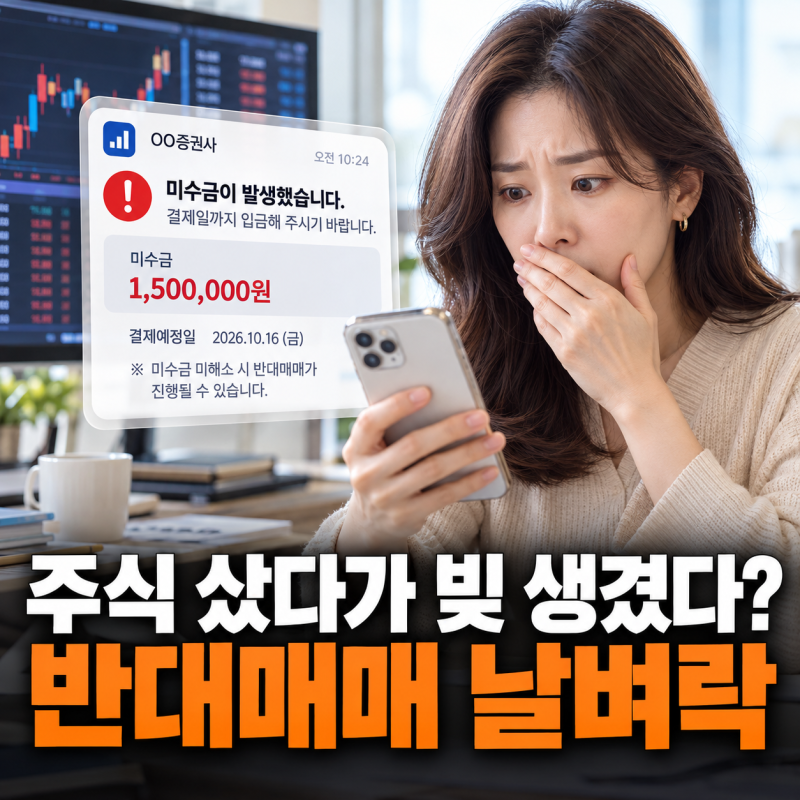 주식 미수금 안 갚으면? 반대매매부터 계좌 동결까지 총정리