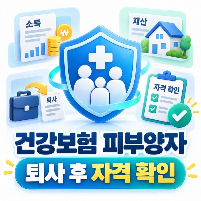 건강보험 피부양자 자격, 퇴사·취업·소득 기준 총정리