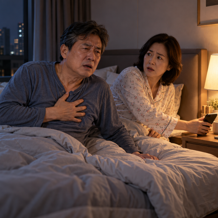 골든타임 놓치면 끝! 자다가 느꼈을 때 당장 119 불러야 하는 심근경색 위험 신호