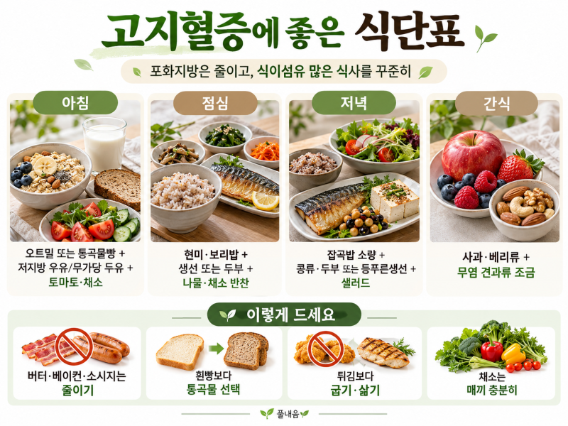 고지혈증 아침식단 어떻게 먹을까? 계란·빵·우유 이렇게 고르세요