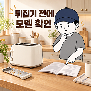 토스터기 청소, 필립스 HD2582를 뒤집어 털어도 될까요