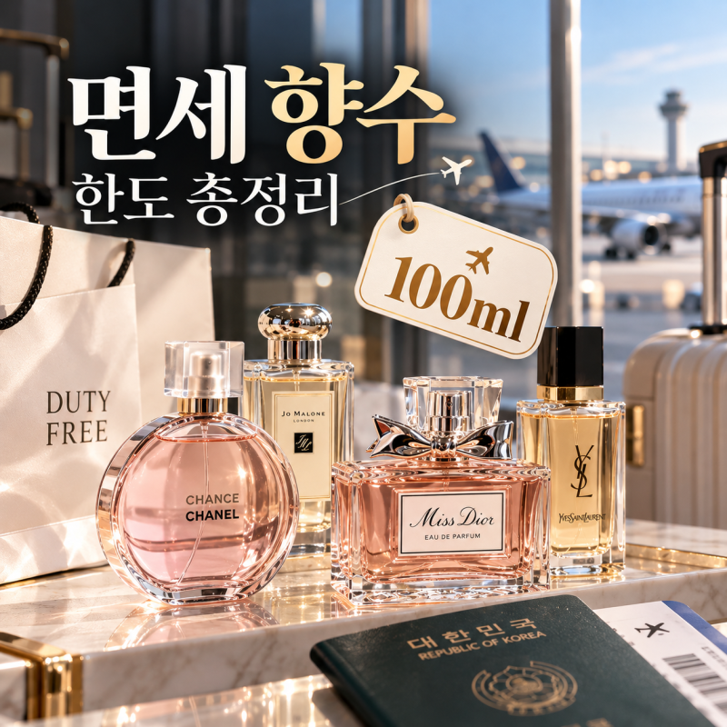 면세 향수 한도, 용량, 수량 제한 총정리 (+초과시 세관 자진신고 방법)