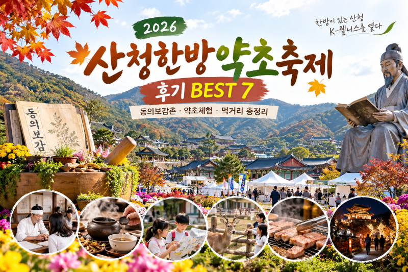 2026 산청한방약초축제 후기 BEST 7, 부모님·아이와 가볼만한 체험·먹거리·주차 총정리