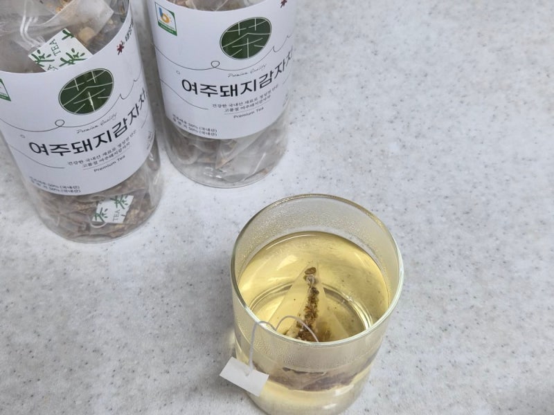 돼지감자차 티백추천 태양별농장 국내산 여주차 구수하게 즐긴 리뷰