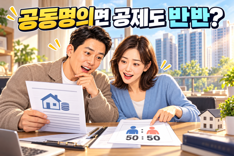 부부 공동명의 주택, 남편 단독 대출이면 이자공제는 누가 받을까?