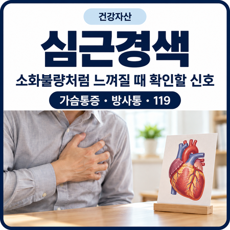 심근경색 전조증상, 소화불량처럼 느껴질 때 놓치기 쉬운 신호 4가지