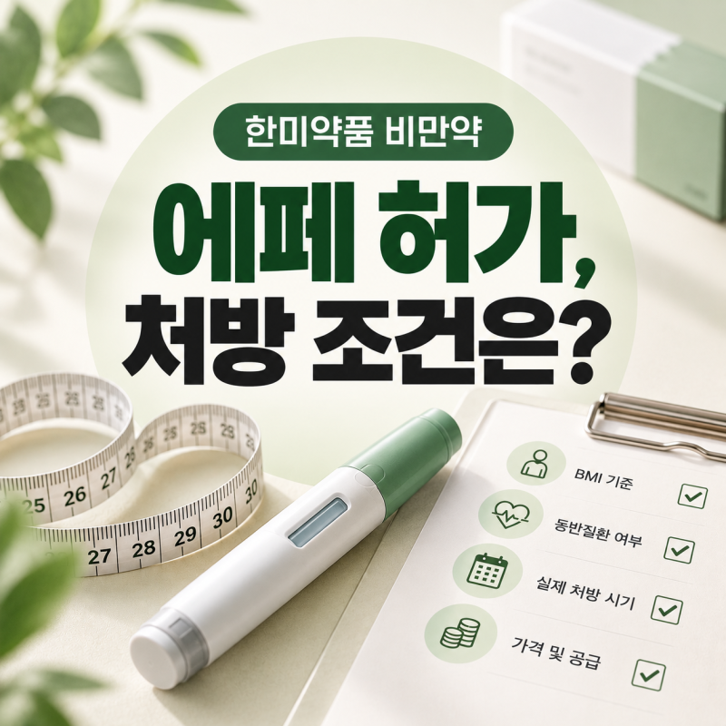 한미약품 비만약 에페 허가, 병원 가기 전 알아야 할 처방 조건