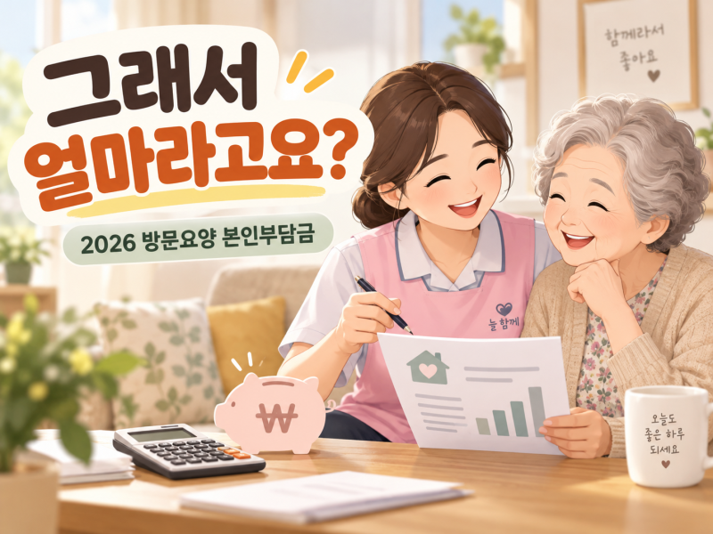방문요양이용시 비용은 얼마나 할까? 2026년 이용수가 및 본인부담금 총정리