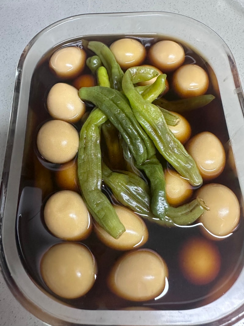 [집밥] 꽈리고추 메추리알 장조림, 간단한 양념으로 맛있게 만들기