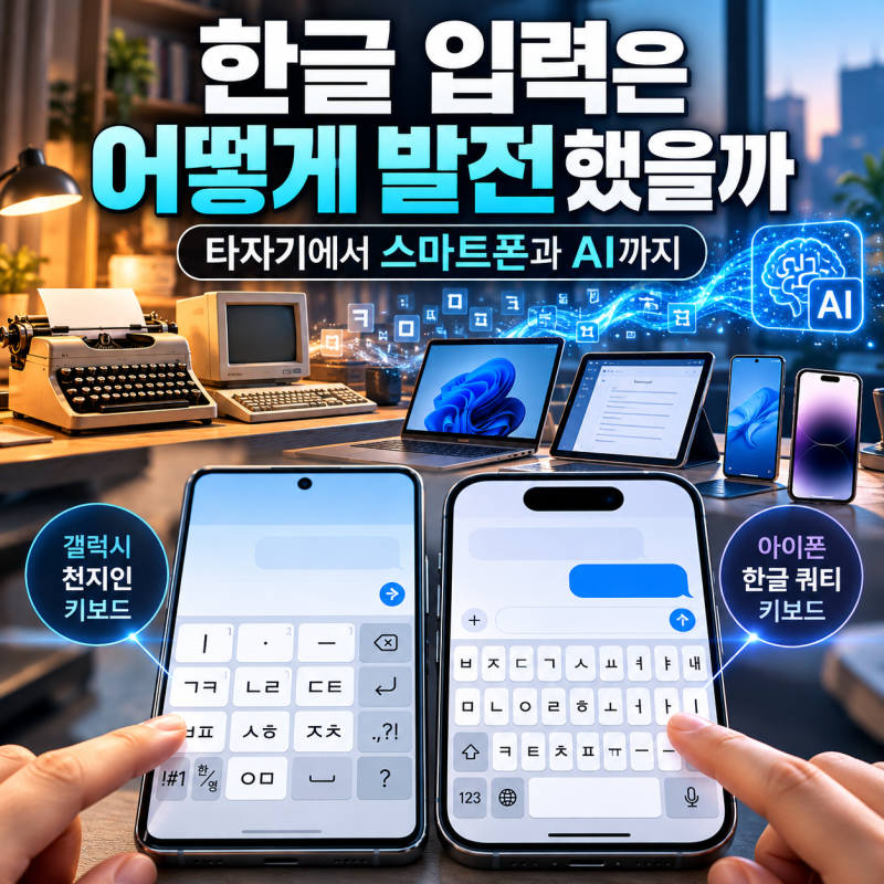 한글 입력은 어떻게 발전했을까 - 타자기에서 스마트폰과 AI까지