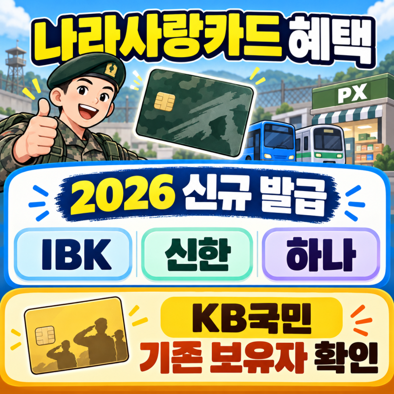 나라사랑카드 혜택｜신한·국민·K패스·재발급 정리