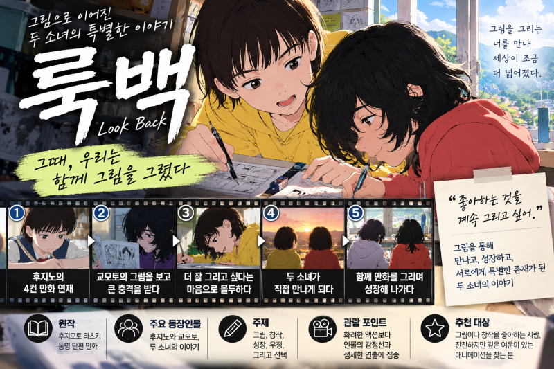 영화 룩백 정보 총정리｜줄거리·원작·개봉일·관람 전 알아둘 포인트