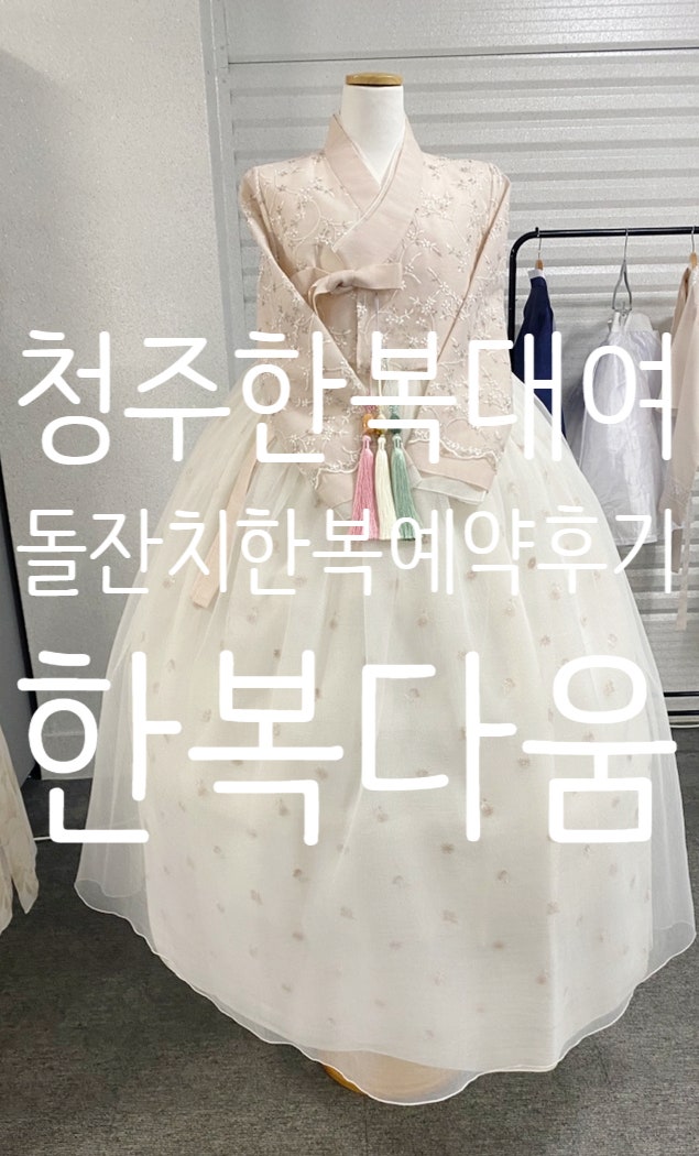 [돌잔치준비] 청주 한복대여 내돈내산 추천! 돌준맘의 봉명동 한복다움 피팅 및 예약 솔직후....