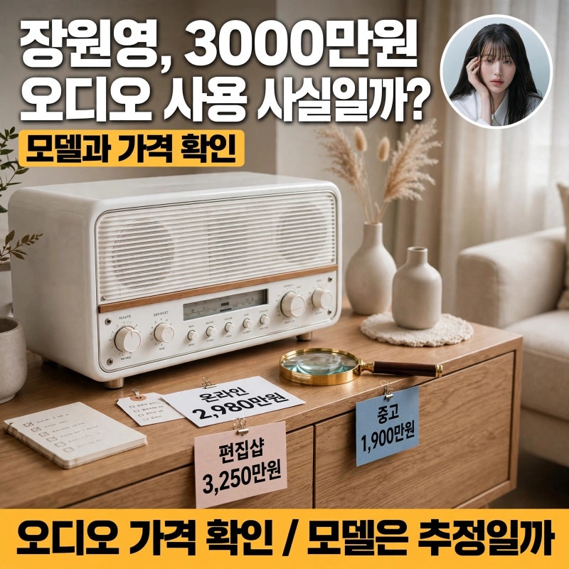 장원영, 3000만원 오디오 사용 사실일까? 모델과 가격 확인