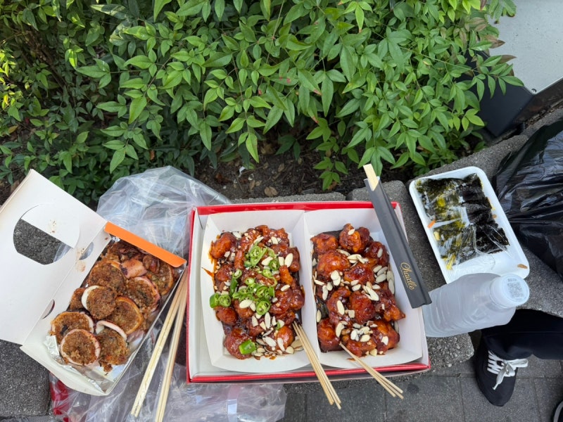 강릉중앙시장맛집 두군데 추천 강릉사임당오징어순대, 배니닭강정 내돈내산 솔직후기