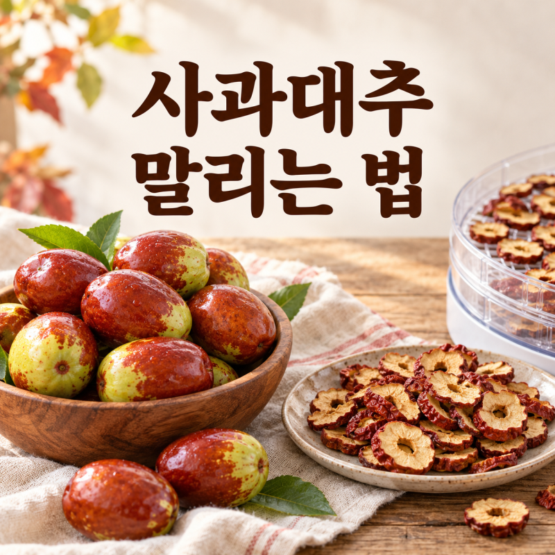 사과대추 말리는 법, 남은 대추 달콤하게 보관하기
