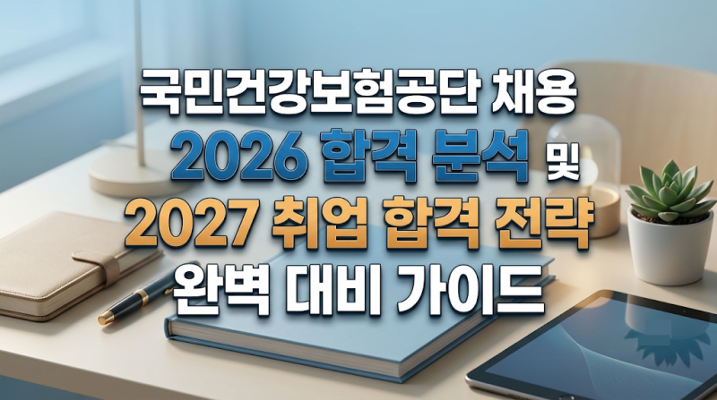 건강보험공단채용 2026 합격 분석 및 2027 취업 합격 전략 완벽 대비 가이드