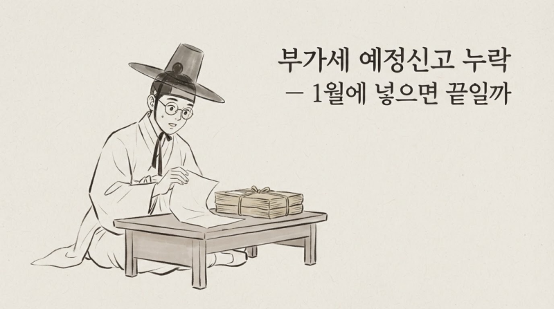 부가세 예정신고 누락 — 1월에 넣으면 끝일까