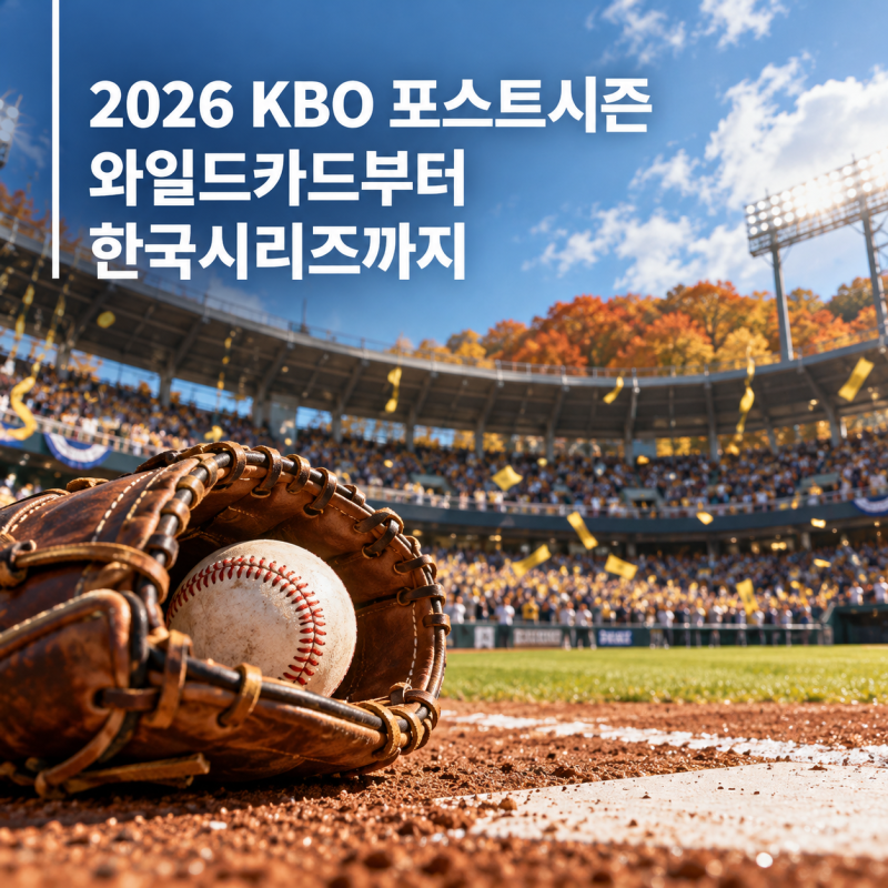 2026 KBO 포스트시즌 일정｜와일드카드부터 한국시리즈까지