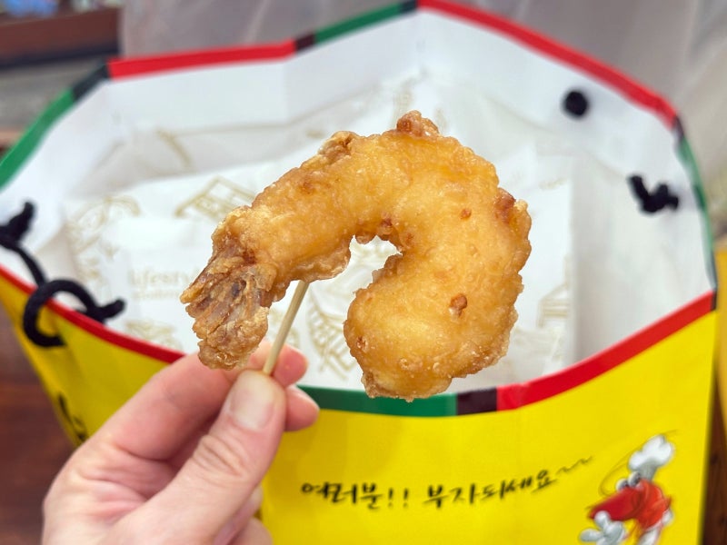 속초 중앙시장 맛집 황부자튀김, 바삭함이 남다른 새우튀김