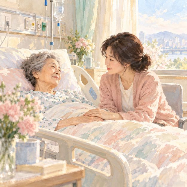 간병비보험, 가족이 5시간 간병하면? 간병인 사용일당 지급기준