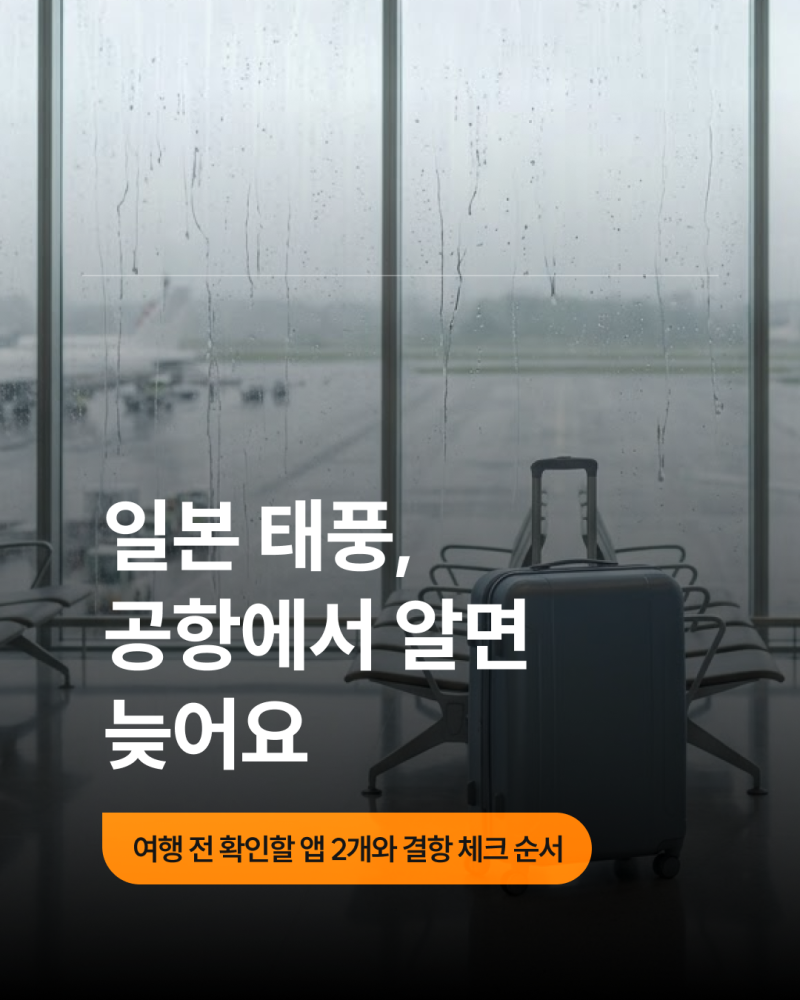 일본 여행 태풍 어플 추천, 결항·환불 조회법까지 미리 체크하세요