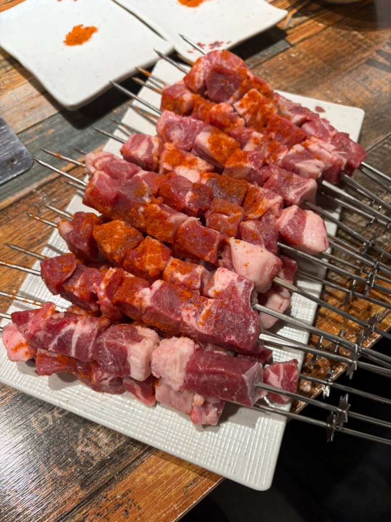 군산 수송동 양꼬치 맛집 신풍참숯양꼬치