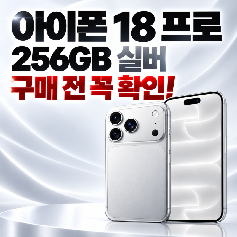 아이폰 18 프로 자급제 256GB 실버 3차 예약, 가격과 구매 전 확인할 점 총정리