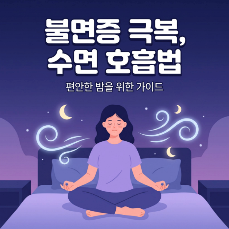 수면 호흡법, 불면증 극복 숙면 가이드라인